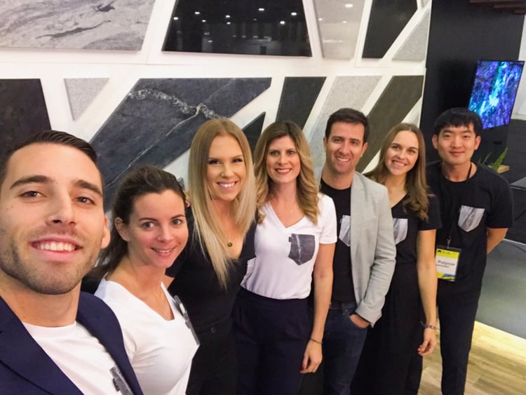 Polycor natural stone team KBIS 2018