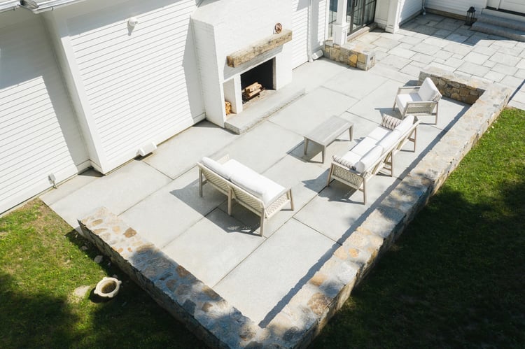 Eva Amurri Historic Connecticut Home Renovation patio area 