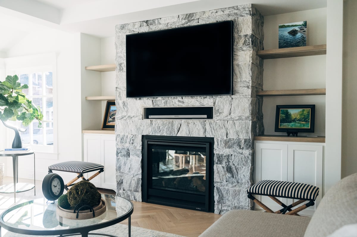 Grey-stone-veneer-fireplace