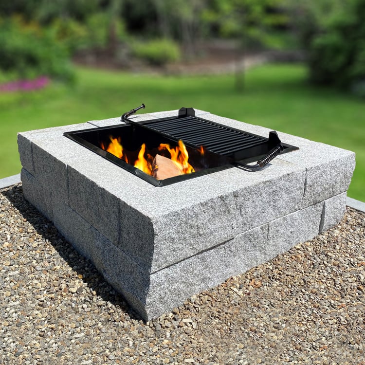 Woodbury Gray Square Fire Pit 