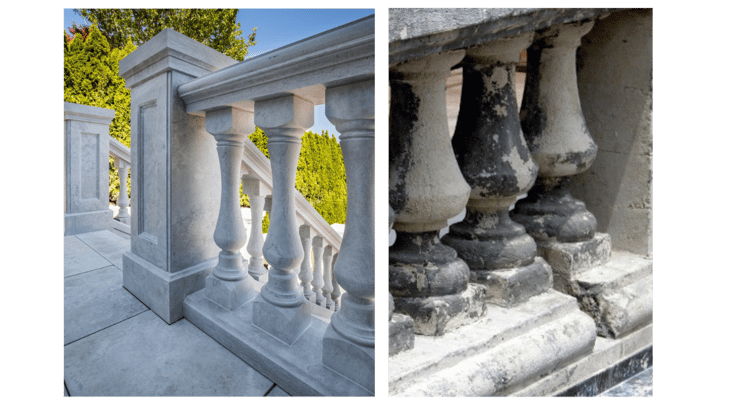 Natural stone's durability and longevity outperforms cast stone
