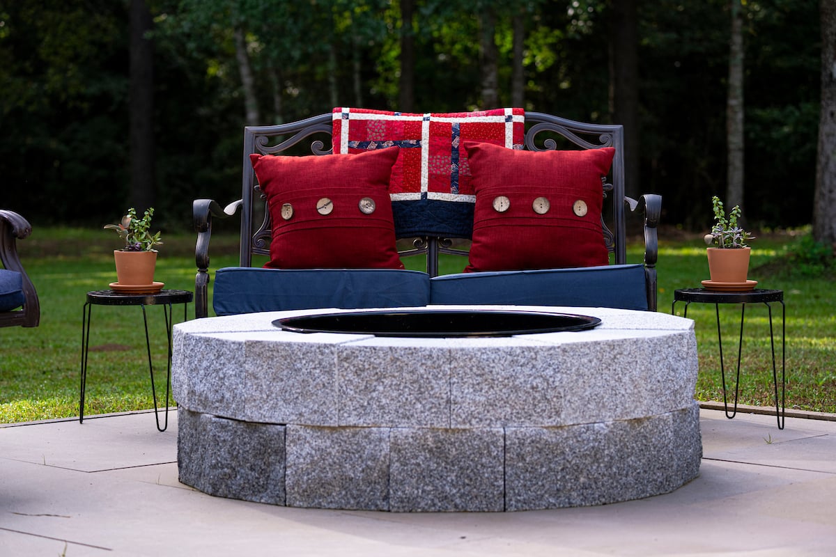 Polycor-Indiana-Limestone-Full-Color-Blend-Slab-Pavers-Edging-Woodbury-Granite-Firepit-Patio-Stacy-Pearsall-Residence-South-Carolina-1