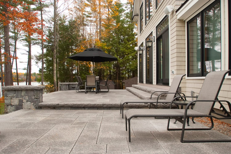 Caledonia granite steps and pavers 